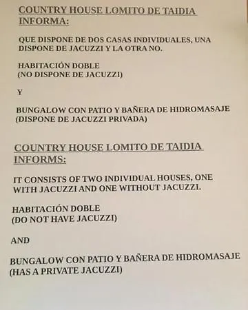 Lomito De Taidia Country house *